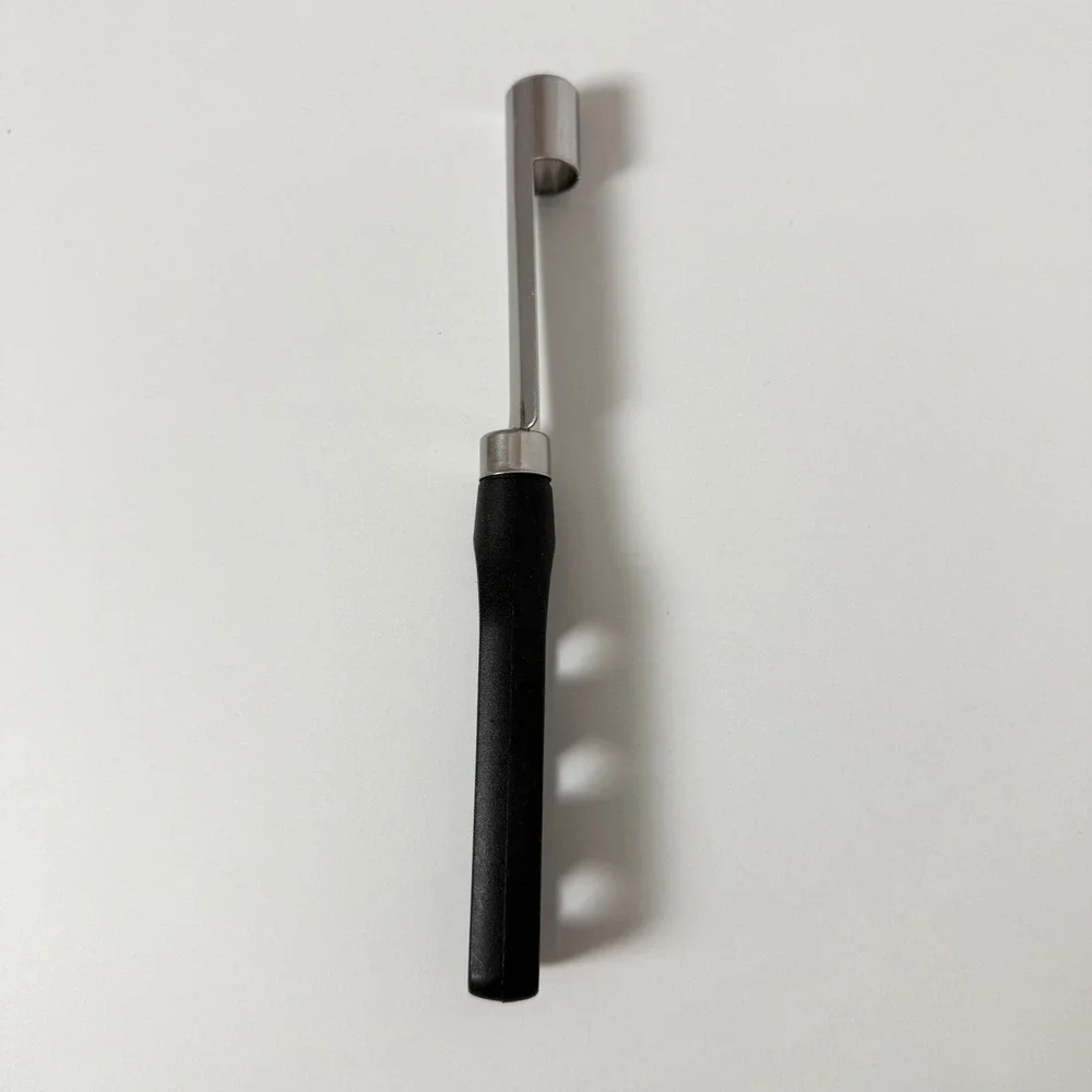 Hoffritz Apple Corer Black Silver‎ Stainless Steel Fruit Prep Kitchen Tool